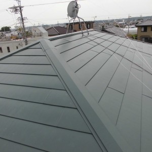 カラーベストから板金屋根に葺き替え工事・カバールーフ工事（横暖ルーフ・プレミアム）