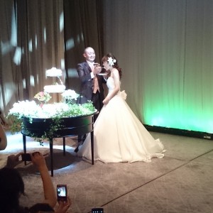 勤務している松井君の結婚式です！