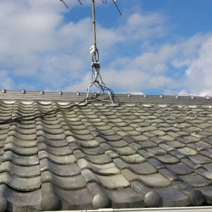 浜北区にて雨漏り屋根工事・漆喰工事・平瓦交換工事・ラバーロック工事